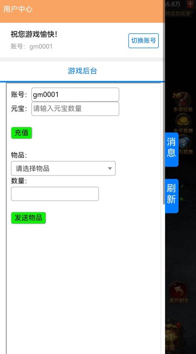 GM玩家后台